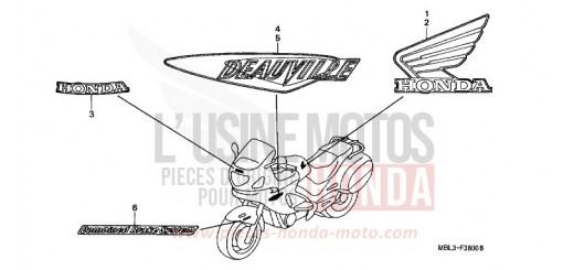 MARQUE/RAYURE NT650VY de 2000